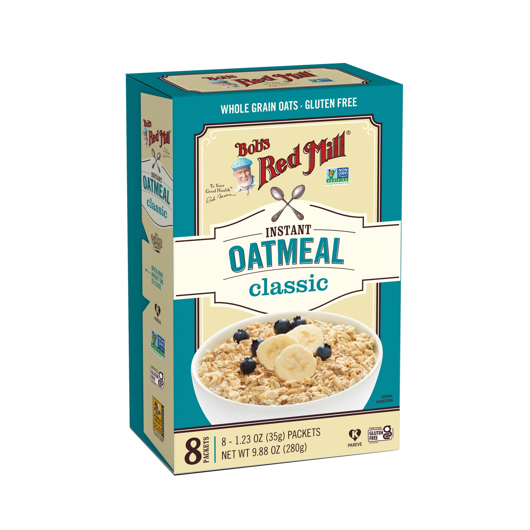 Quaker Instant Oatmeal, USDA Organic, Non-GMO Project Verified, Original,  Individual Packets, 8 Count (Pack of 6)