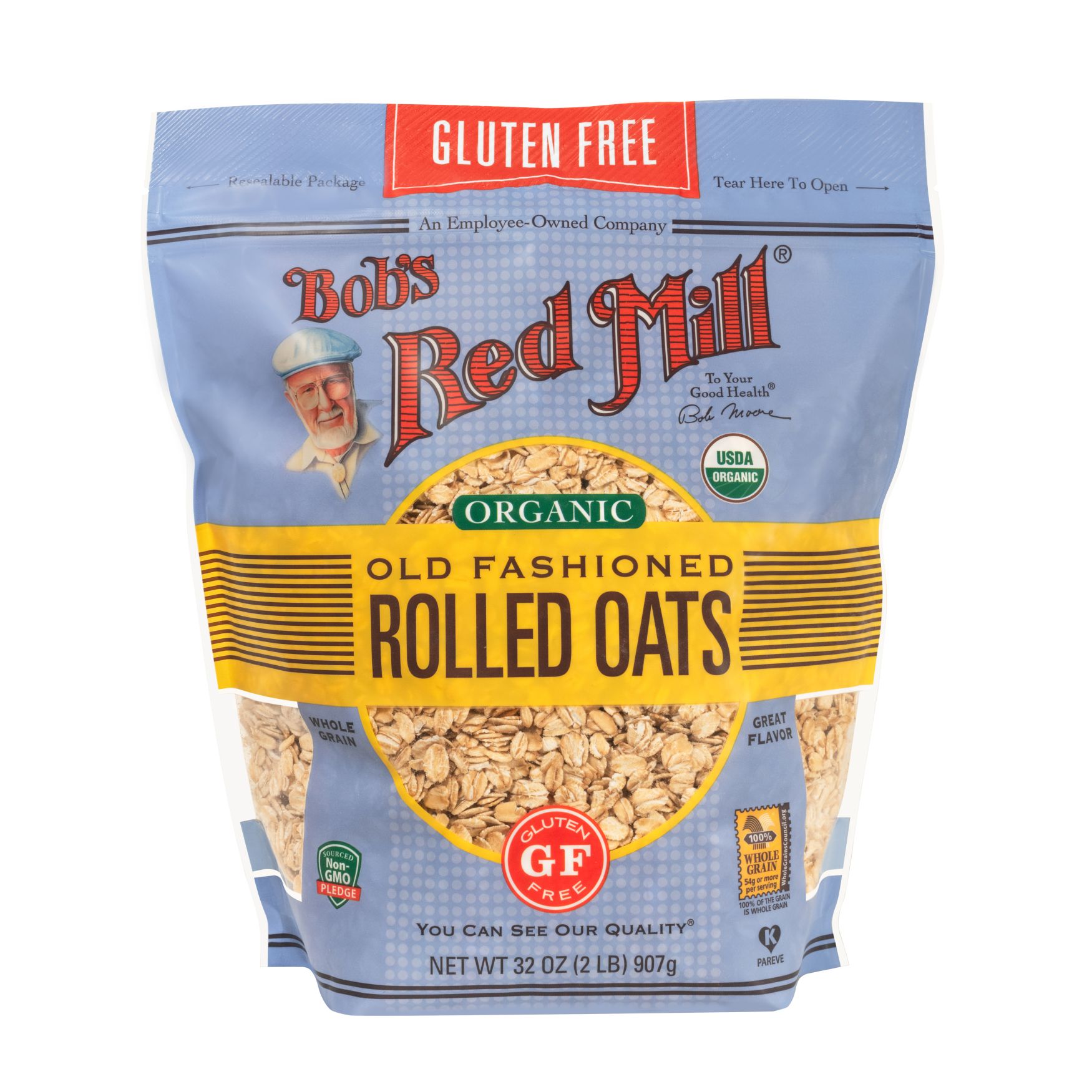 Gluten Free Organic Old Fashioned Rolled Oats :: Bob's Red Mill