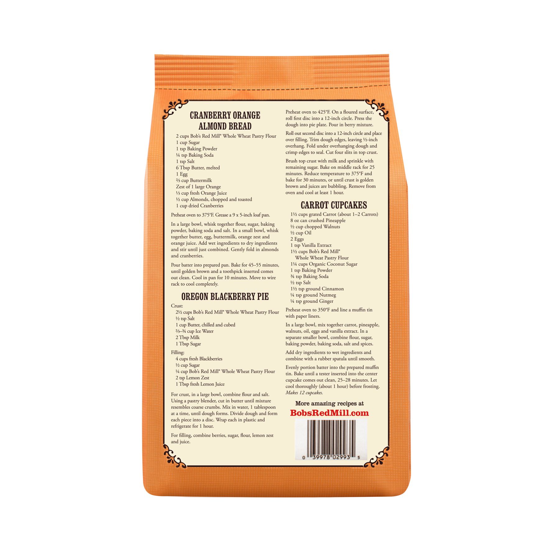 Organic Whole Wheat Pastry Flour :: Bob's Red Mill Natural Foods