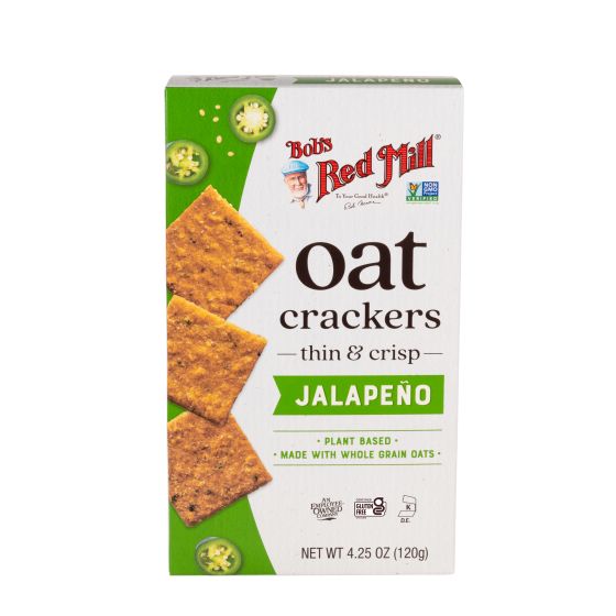 Jalapeño Oat Crackers
