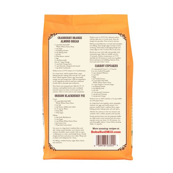 Whole Wheat Pastry Flour :: Bob's Red Mill Natural Foods