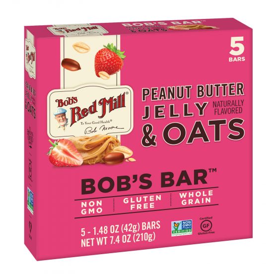 Peanut Butter Jelly & Oats Bob's Bar