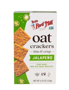 Jalapeño Oat Crackers