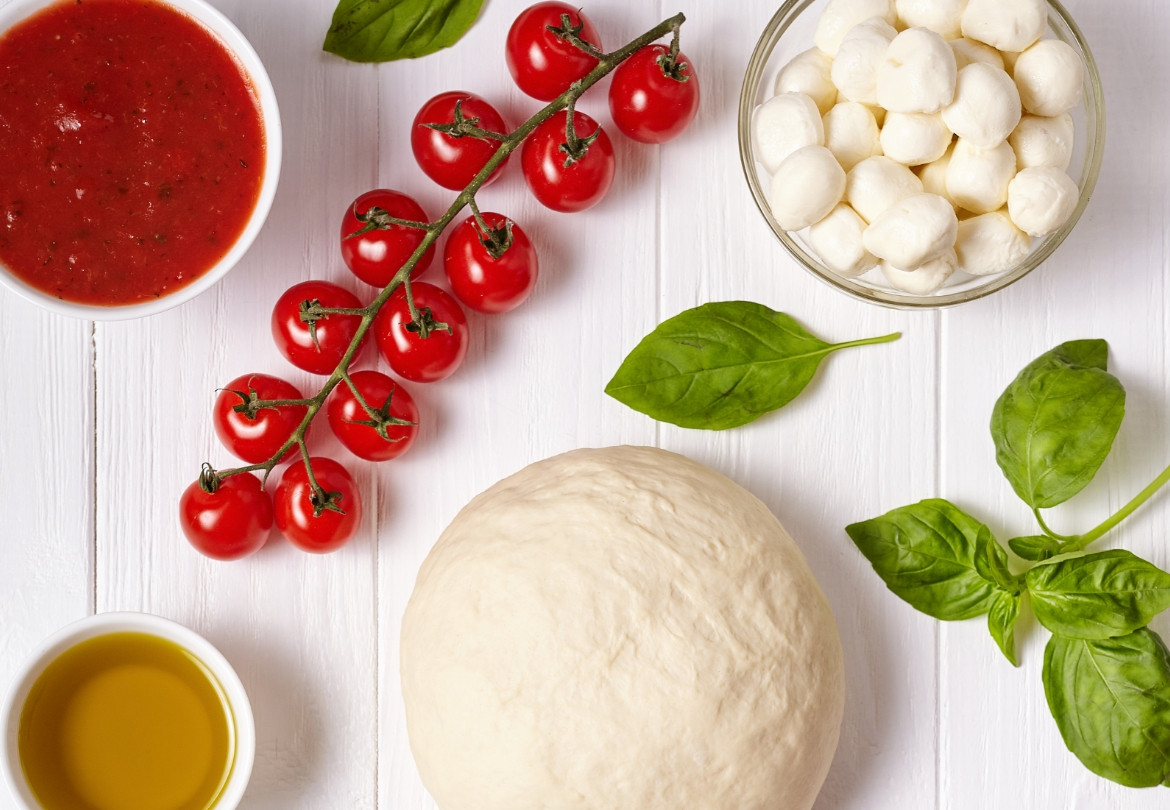 Pizza Dough with Toppings